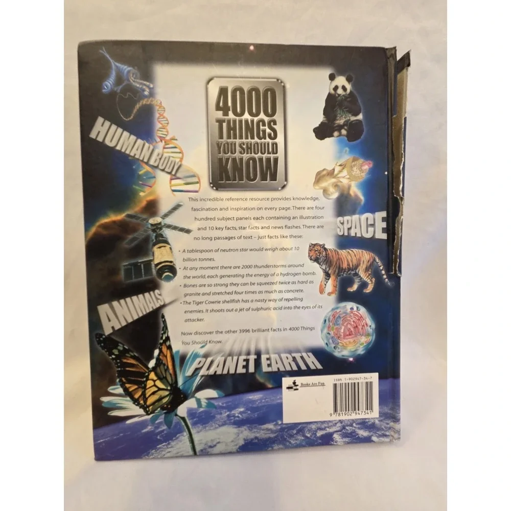 John Farndon 4000 Things You Should Know Hardcover Answer Book Human Body Space